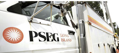 Picture of a PSEG Long Island utility truck.